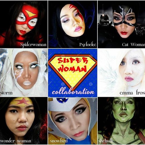 Yuhuu....Super Woman here! Heroes collaboration with super talented artist here @alleriamakeup @makeupbyindri @reredini84 @esybabsy @putzliciouz @msdreychans @edelyneveronia.Thanks for having me 😘😘😘😘😘..#clozetteid #superheroes #fotdibb #potd #picoftheday #faceart #facepaint #marvelcomics #dccomics