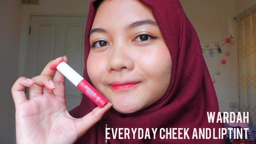 Daily Makeup Tutorial with Wardah Everyday Cheek Liptint 01 Red, Set, Glow! | Santi Gusti - YouTube