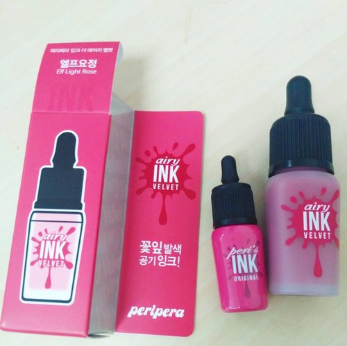 Peripera mini and ink airy's velvet #peripera #periperainkvelvet #periperainkairyvelvet #makeup #lips💋 #liptint #clozetteid #メイクアップ