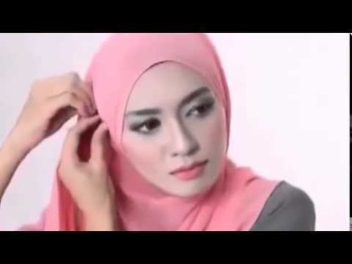 Tutorial Hijab Pashmina Wajah Bulat Kreasi Pashmina Terbaru - YouTube