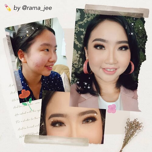 ~ sept 03, 2019.kenapa aku post foto ini?mari kita temukan jawabannya 😘.jadi, kemarin aku abis lihat postingannya ko @riomotret ttg before-after make over makeup yg menang giveaway beberapa hari lalu.seketika aku langsung inget donk before-after make over makeup ku, pas aku menang giveaway juga bulan november th 2018 lalu ❤ .emang luar biasa banget sih magic hand nya ka @rama_jee yg kalo makeup-in bikin org2 yg lihat hasil makeupnya tuh pangling, ditambah lagi magic hand nya ko @riomotret yg bikin fotonya makin tambah flawless & smooth 😻 .semenjak ketemu mereka utk prtama kali tahun 2016 lalu, aku bener2 udah jadiin mereka MUA & Photographer favoritku 💋 Puji Tuhan banget, bulan november th 2018 my dream comes true! BAHAGIA, EXCITED BANGET!! karena dapat kesempatan untuk di make over sama @rama_jee , dtambah bs nyobain pakai @ramajee.lashes juga plus photoshoot with @riomotret and team, satu lagi stylist nya juga by ko Rio loh. PENGALAMAN INDAH YANG GAK BAKAL PERNAH DILUPAIN sih pastinya 💙 ...udah tahu kan ceritanya?komen donk, gimana before-after make over nya? hehe~.#Clozetteid #Instalike #Instapict #PictofTheDay #AForAlinda #alindaaa29 #alinda #alindaaa #rezekigakketuker #jalani_nikmati_syukuri #makeoverbyramajee #ramajeemakeup #ramajeelashes #riomotret