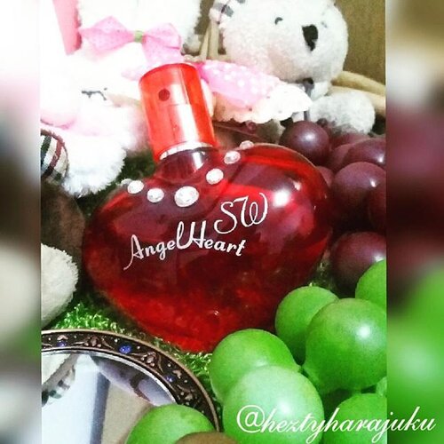 😍💖😍#finefragrance #COTW #ClozetteID @clozetteid 😍💖😍 This is also one of my #favorite #fragrance : #AngelHeartSW #parfume . I found it for the first time at #takeshitastreet
#Harajuku #Tokyo #Japan. I am bad at describing #aroma or smells lol but... even my Japanese friend love it and asked me where to buy 😉 Maybe I can describe it as the good combination between fresh aroma at the beginning...and a lil bit #sweet... but in the end it is more like a #natural fragrance. I also like the look, it looks like a #redheart ... an #angelheart... that's why every angel should have it... like me 😂😂😇😇😇 #kawaii #cute #cuteness #cutenessoverload #kokeshi #longlastingfragrance #heztyharajuku ' s #reccomended !! 😉