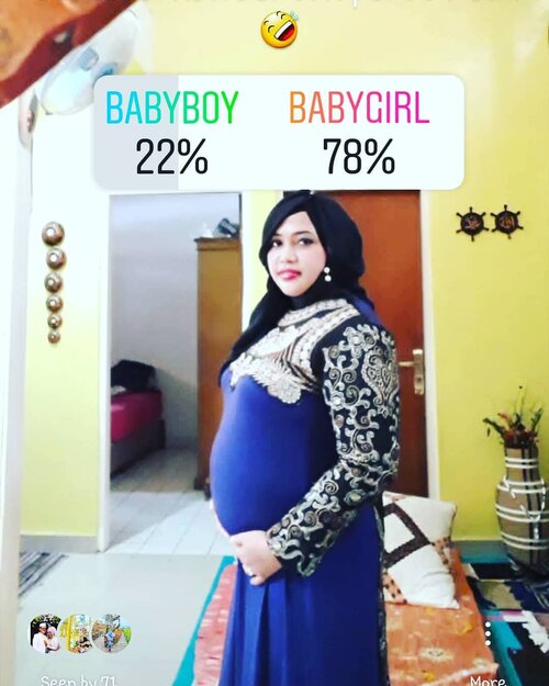 Thu, Nov 29th, 2018--- 👶❤🤰 " #HasilPolling #Netizen dalam menebak JK debay #HestiSensei dan Bapak Dr. @erdin.saef 😉 "Hehehe... ternyata banyak yg menduga #Babygirl ya... 🤣 Well, kami belum tahu sih, karena terakhir x di USG jg si Kk Bebi belum mau buka rahasianya 🤣 Masih pengen bikin Mami Papinya penasaran ! 🤣🤣Akan dicoba lagi pertengahan bulan Desember nanti, semoga sudah bisa ketahuan nih... JKnya apa hehe.TAPI... yg paling penting tentu aja kesehatan dan kesempurnaan tumbuh kembang Kk Bebi amiiin... love you, Sayaaang!...❤❤❤❤---#clozetteid#bollywoodstyle#babyinwomb#5monthspregnancy#MilennialMom