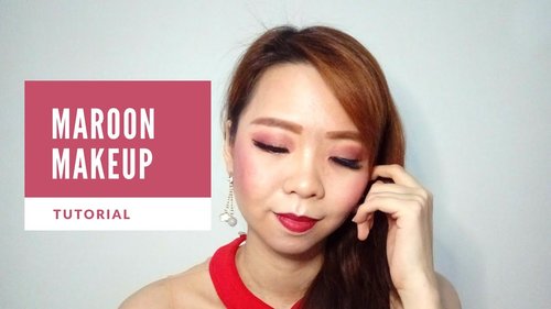 RED MAROON BOLD | FALL MAKEUP LOOK TUTORIAL - YouTube
