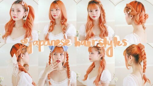 8 more cute & easy hairstyles from japanese fashion magazines ðð - YouTube