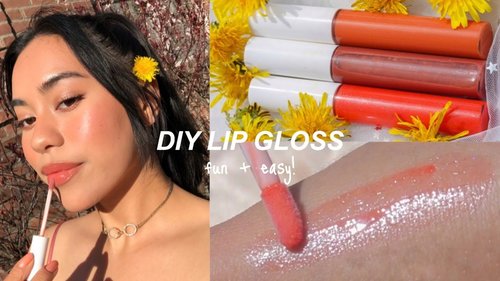 DIY LIP GLOSS (3 ways!) *how to make cute gloss in 5 minutes* - YouTube