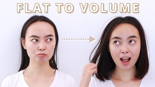 My Flat to Volume Hair Routine - YouTube