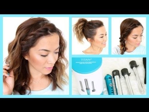 3 Easy Summer Hairstyles for Short Hair â¡ ThatsHeart - YouTube