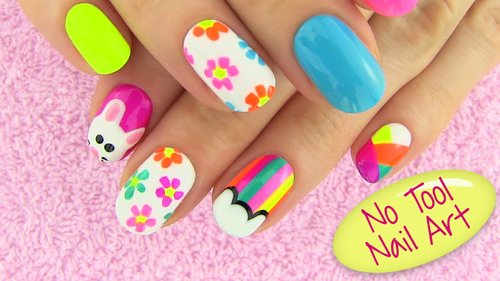 DIY Nail Art Without any Tools! 5 Nail Art Designs - DIY Projects - YouTube#COTW#GoodNailsNeverFails