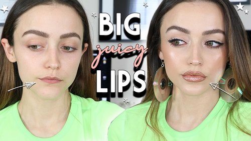 HOW TO MAKE YOUR LIPS LOOK BIGGER | FAKE BIG LIPS WITH MAKEUP - YouTube