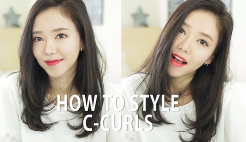 [íê¸ìë§] How I Style My Hair with C-Curls â¥ í¤ì´ ì¤íì¼ë§ Cì»¬! - YouTube