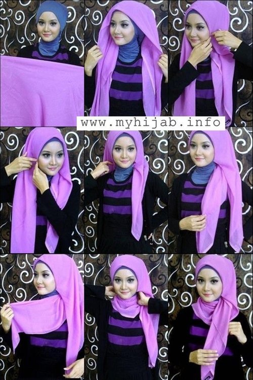 HIJAB FOR HEART-SHAPED FACE