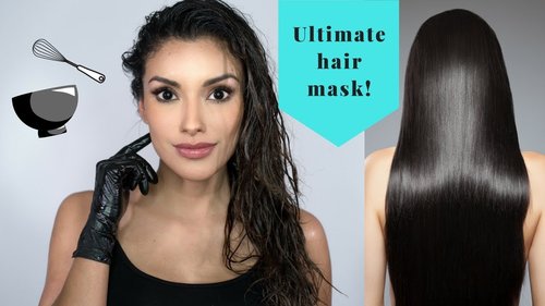 The Ultimate Homemade Hair Growth Mask Coconut Oil Castor Oil Aloe and Vitamin E - YouTube