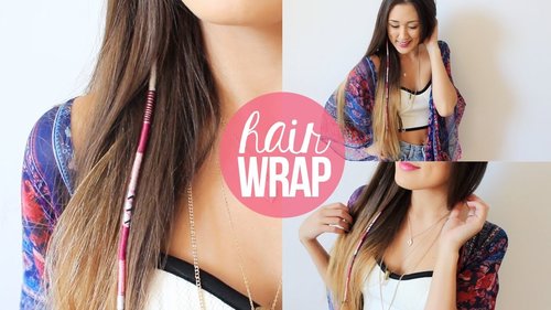 DIY: Summer Hair Wrap | LaurDIY - YouTube