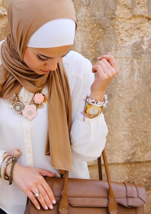 Beige Color for Hijab #colorfulhijab