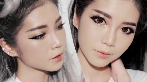 Japanese Neo Gals Makeup Inspired â¡ - YouTube