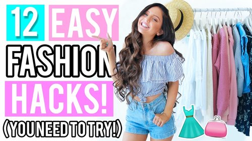 12 Clothing Hacks Everyone NEEDS To Try! + Testing DIY Fashion Hacks 2017! - YouTube