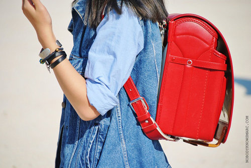 Cute red bagpack 