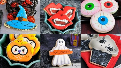 AMAZING HALLOWEEN COOKIES, VAMPIRE, WITCH, GHOST, SPIDERS, OWLS by HANIELA'S - YouTube