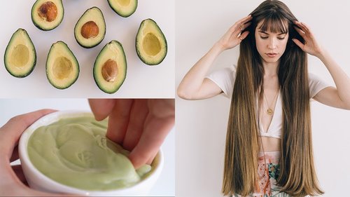 DIY AVOCADO HAIR MASK! healthy hair naturally - YouTube
