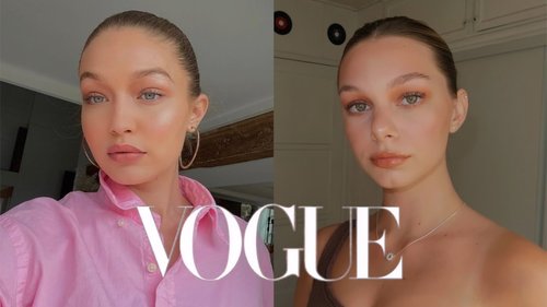 I followed Gigi Hadidâs Vogue makeup routine...did not expect this - YouTube