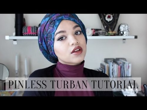Pinless Turban Tutorial - YouTube