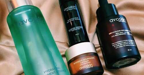 Review skincare local product : Avoskin Miraculous Refining Toner, Serum, Eyecream and Hydrating Treatment Essence