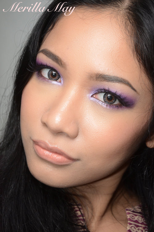  My NYE Look; Purple Glitter/Smokey Eyes. 

Happy New Year 2014 Everyone!! :)