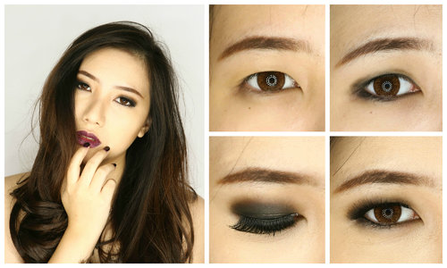 black smokey eyes makeup tutorial