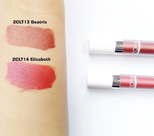 Swatches @zoyacosmetics  Lacquer Lipstick Velvet Matte Lip Paint Metallic cek link du bio.untuk reviewnyanyah  http://www.cyanophytaa.net/2017/08/review-zoya-metalik-lip-paint.html 
#clozette #clozetteid #beautybloggerid #indonesianbeautyblogger #makeup #zoyalippaint #bloggerperempuan #bandungbeautyblogger #indobeautygram #ZoyaCosmetics #EasilyLookinGood #BdgBBxZoyaCosmetics
#tribepost #bdgbbcollab