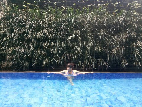 🏊
.
.
.
.
.
#swimmingpool #seminyak #hotel #bali #pool #outdoors #outdoorpool #staycation #weekend #weekendvibes #saturdaymorning #clozetteid