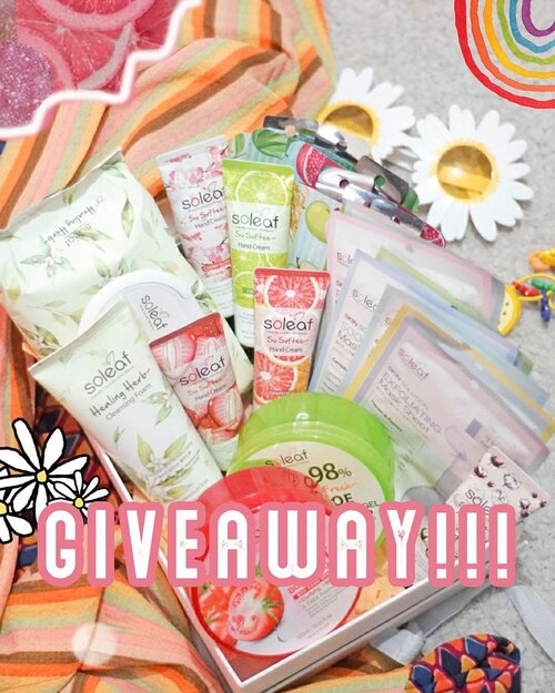 ..
CLOSED!!
The winners is
@apriilty
@saltedcake_
@dindin_0430
..
GIVEAWAY TIMMEEEE!!!
Box of happiness!!!
..
Siapa nih yang dari kemaren kepo dan pengen cobain produk-produknya @soleaf.indonesia? Yuk ikutan Giveaway-nya dan cobain produknya!!! Caranya gampang banget beb :
..
🌸 Follow Instagram @soleaf.indonesia
🌸 Ajak dan mention temen kamu sebanyak – banyaknya buat ikutan GA ini dan follow @soleaf.indonesia
🌸 Jawab Pertanyaan : dari mana Brand Soleaf berasal dan seberapa penasaran kamu ingin coba Product Soleaf
🌸 Tulis jawaban kamu di kolom komentar dan Mention ke 3 temen kamu, boleh komen berkali2 asal tag temen berbeda ya, jangan lupa tag @soleaf.Indonesia juga
🌸 Repost postingan ini ke instagram story kamu dan jangan lupa tag aku dan @soleaf.indonesia
..
@soleaf.indonesia
#soleaf #soleafindonesia #naturewithsoleaf #friendlycosmetic
..
#DemiasGiveaway #giveawaycontest #GiveawayIndonesia #giveawayindo #giveaway #contestgiveaway