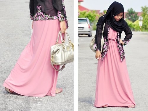  Long dress for Hijab Inspiration