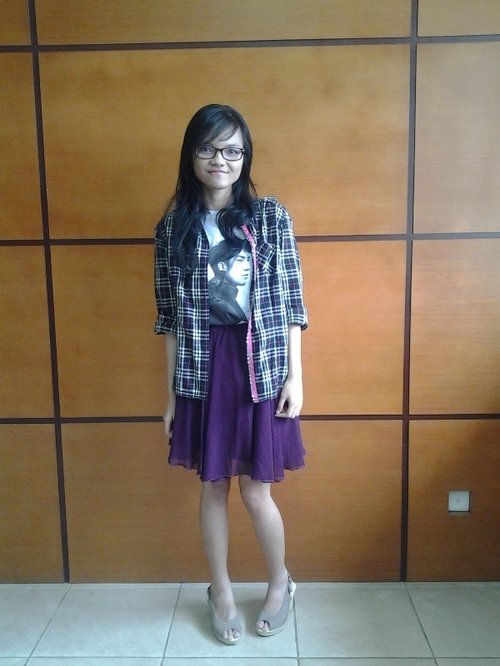 My favorite shirt from Oh Hard Pop and wedges from Daddy~ <3