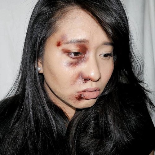 ▶ Playing : Korban Kekerasan 😂😂 #BruiseMakeup #ClozetteID