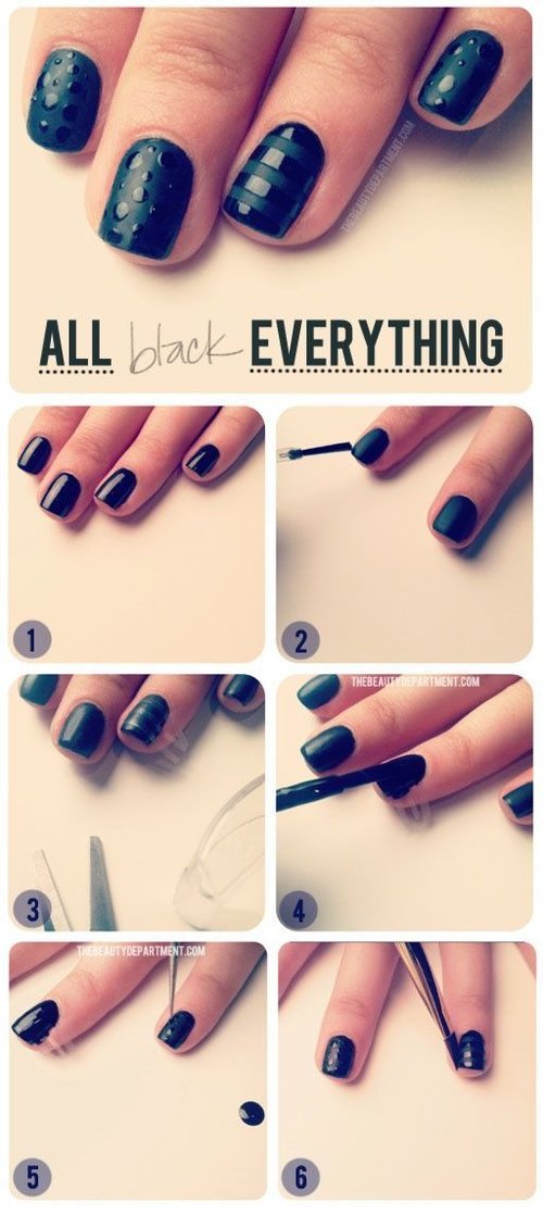 all black everything for your nails
