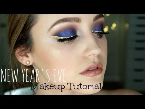 Blue New Year's Eve Makeup Tutorial - YouTube