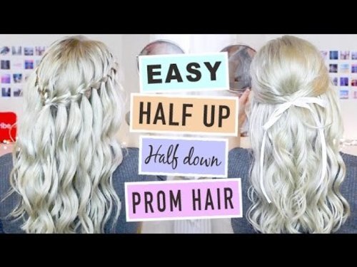 2 EASY & Romantic Half Up Half Down PROM/WEDDING Hairstyles | ShinyLipsTv - YouTube