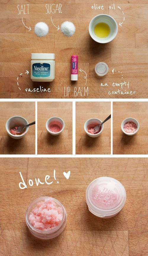 DIY Lip scrub. Make your own lipscrub