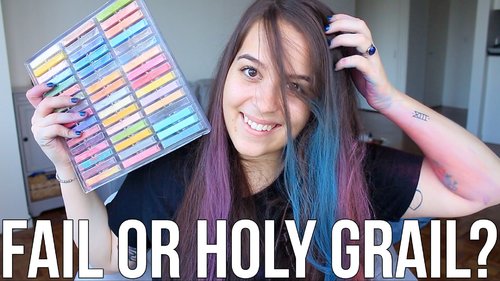 Beauty Hacks: Fail or Holy Grail? â¥ DIY Hair Chalk | Ellko - YouTube