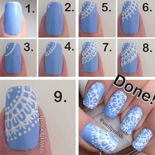 step by step nail art tutorial