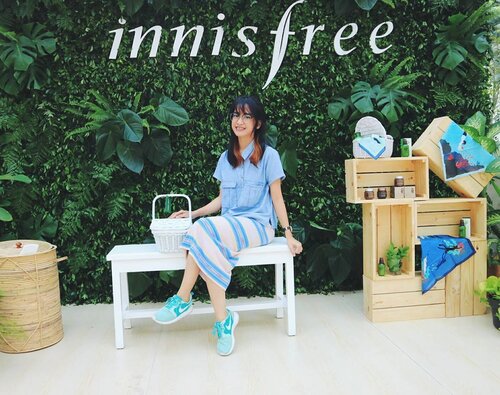 Welcome @innisfreeindonesia to Indonesia❤❤❤.Ku salah regis. Diundang sebagai blogger tp registrasi media. Anaknya butuh aqua 😂.#clozetteid