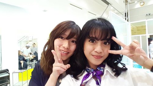 After got styling and cutting my bangs by @b_satomi at Watanabe Salon.
Thankyou for your hospitality💕
.
.
#pixybeautytrip #pixybeautytrip2 #tokyobeautytrip #pixytokyobeautytrip2  #clozetteid  #travel #travelwithcynda #beautyblogger #bloggerjakarta #blogger #triptotokyo #Fimelahood