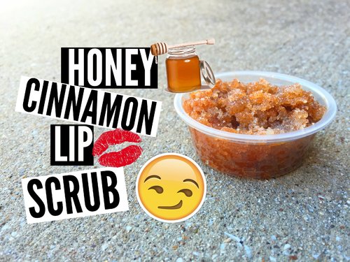 DIY Honey Cinnamon Lip Scrub â NO COCONUT OIL OR VASELINE // EliseLife - YouTube