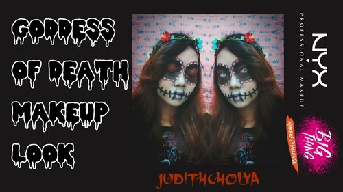 Goddess of Death Makeup Look using only NYX Jumbo Eye Pencil || Judith Cholya || #judemakeup - YouTube