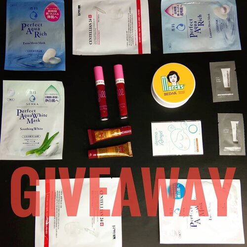 [GIVEAWAY WEEK 13] .
.
Hai gengs, yg kmrn blm menang jan sedi karena aku bakalan bikin giveaway 2 minggu sekali dan langsung aku ambil 2 pemenang wkwk
.
.
So 2 orang pemenang bakalan dapetin semua hadiah yg ada di foto, mix antara new & preloved products. Kalo preloved kondisi masih bagus banget dan gamungkin expired aku kasih. Jadi kalo kalian ga masalah dengan preloved makeup silahkan ikutan, kalo masalah ya gausah ikutan haha
.
.
Cara ikutannya gimana?
1. Follow gue lah gila kali kaga follow mau hadiahnya doang, jan kek laki deh say deketin pas ada maunya doang
2. Subscribe youtube channel aku Judith Cholya (youtube.com/JudithCholya17)
3. Tonton video2 di youtube aku, boleh banget like & comment juga
4. Pilih video yg jadi favorit kalian trus ss video nya dan share di story kalian
5. Jan lups tag aku + mention 3 orang teman yesss
6. Kalo udah comment done disini + saran aku harus bikin video apalagi di youtube?
.
.
That's it! Giveaway dibuka sampe tanggal 3 Agustus dan aku umumin tanggal 4 Agustus. Good luck!
.
.
.
.
.
#indobeautysquad #Bloggirlsid
#BeautygoersID #Beautiesquad
#Clozetteid #Beforeafter #bvloggerid #muajakarta #indobeautygram #instabeauty #bunnyneedsmakeup #BeautyChannelID #setterspace #makeuptutorial #tutorialmakeup #ivgbeauty #makeupjunkie #viral #viralvideo #giveaway #giveawayjakarta #giveawayindo #skincare #skincareroutine #skincarecommunity