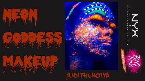 Neon Goddes Makeup - Nyx Big Thing || Judith Cholya || #judemakeup - YouTube