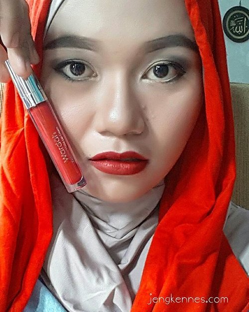 Wardah matte lip cream 01 red-dicted review is up on my blog, jengkennes.com #review #jengkennes #beautyblogger #blogger #clozetteid #wardah #wardahlipcream #wardahbeauty #lipstick #wardahlipstick #wardahindonesia #wardahinspiringbeauty