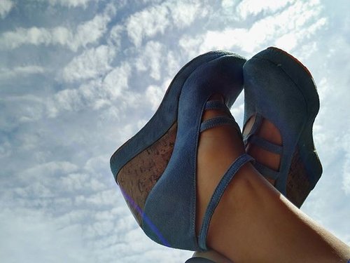Be free, just like the sky taught us to. .
.
.
.
#ClozetteID #COTW #Shoefie #shoes #fashion #blue #sky #shoelovers