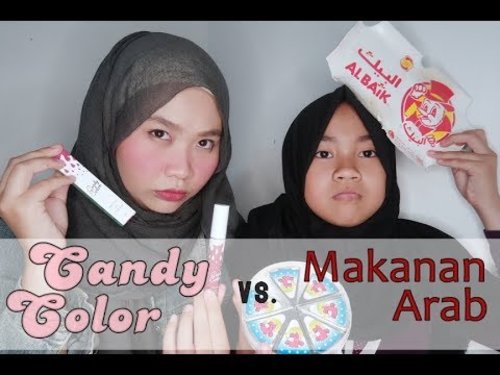 Lipstick vs. Makanan: Candy Color vs Makanan Arab - YouTube